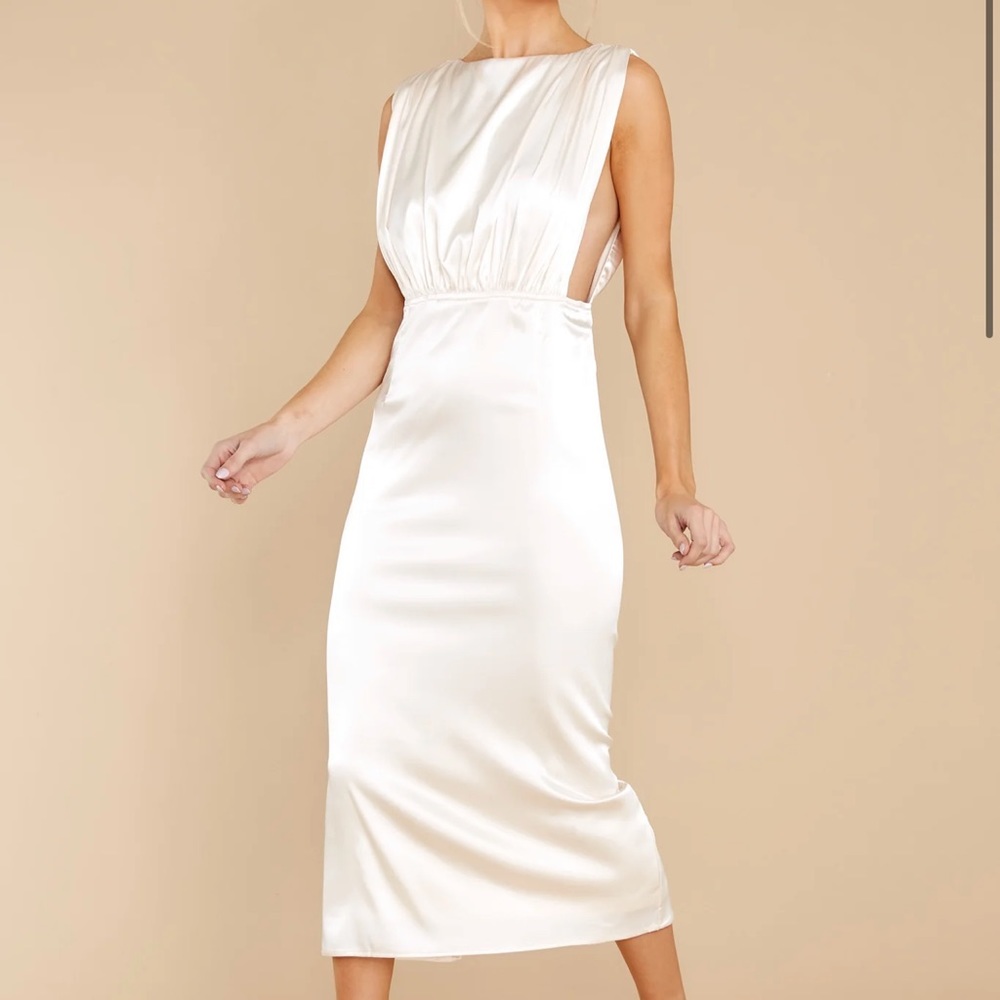 Silky midi dress